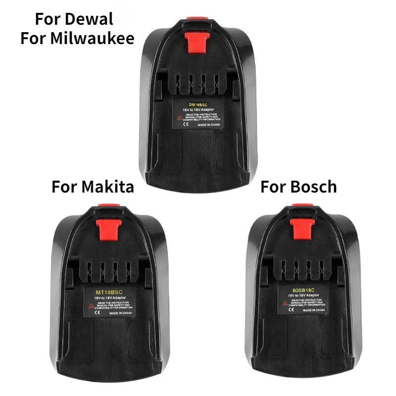 Power Tools Green Color - Adaptor Baterai Untuk Baterai Li-ion Bosch/Dewalt/Makita/Milwaukee