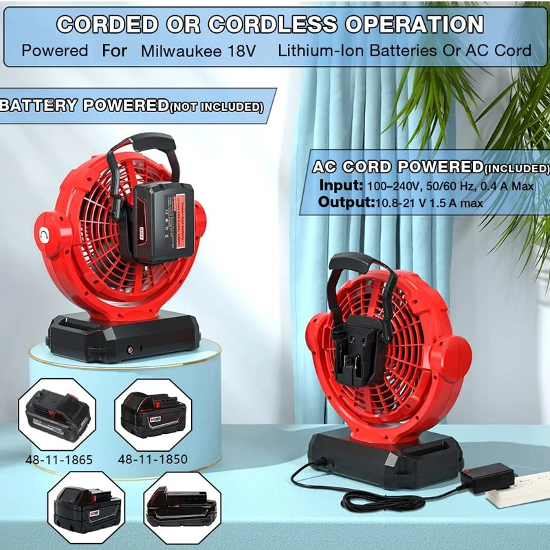 Power Tools In Construction - Kipas Tanpa Kabel untuk Baterai Li-ion