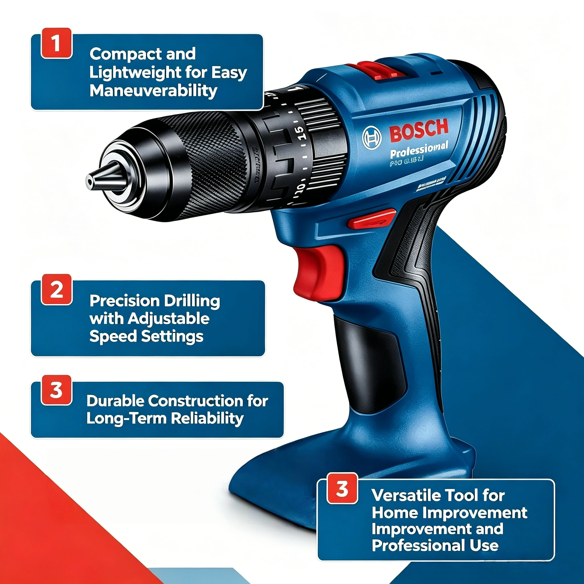 Cordless Drill Driver - Bosch GSB 185-LI 18V Bor Impak