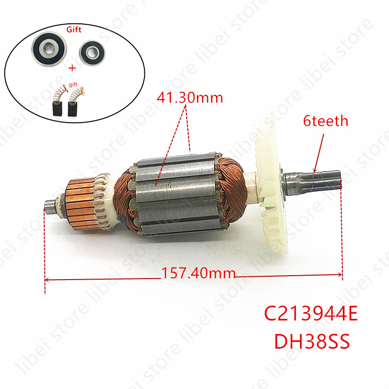 Power Tools Hitachi - Armature C213944E 360875E untuk HITACHI DH38MS