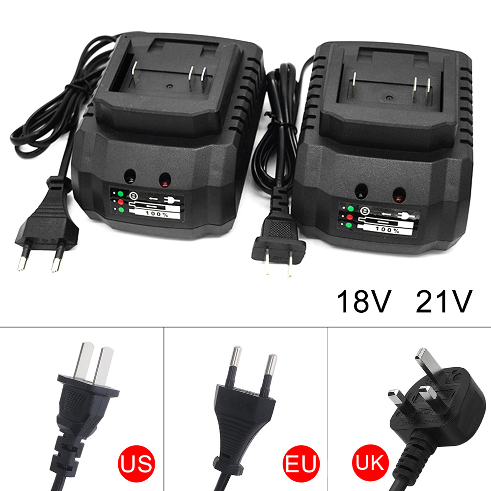 Power Tools Uk - Pengisi Daya Baterai Li-ion 18V 21V