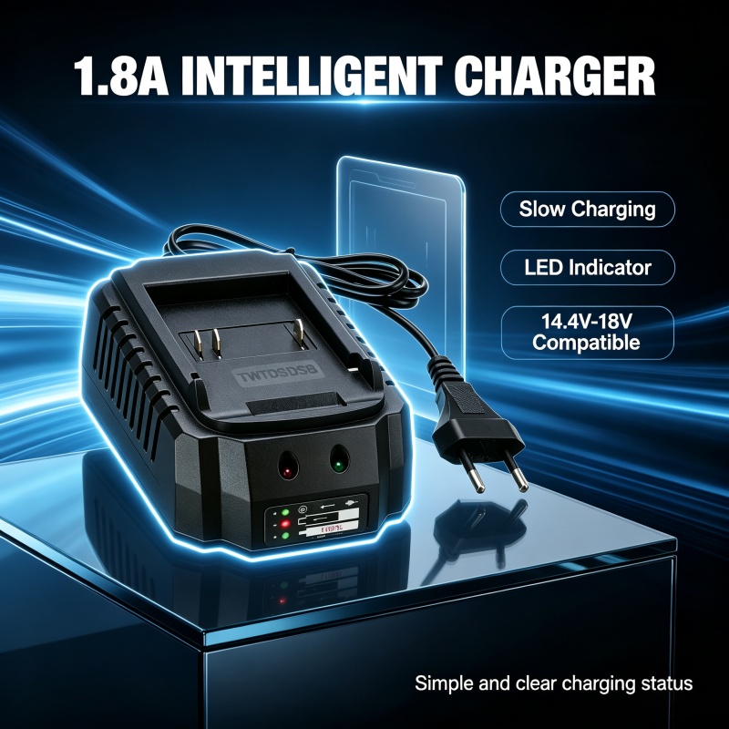 Power Tools Uk - Pengisi Daya Baterai Li-ion Pengisian Cepat