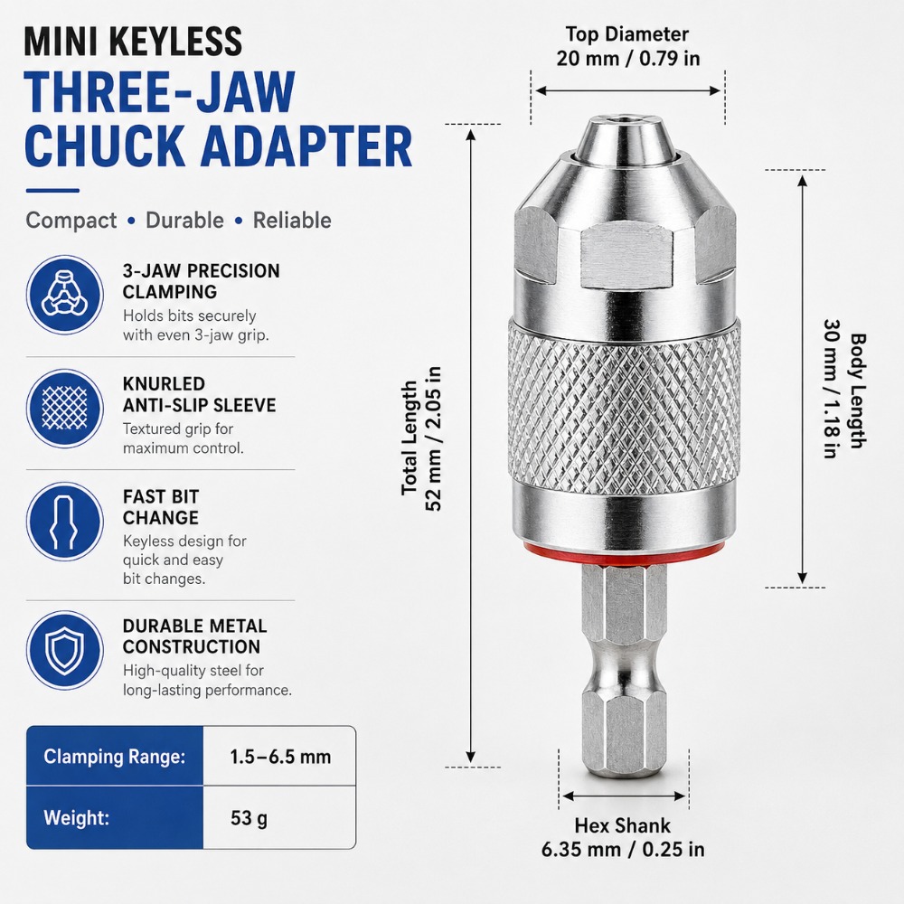 Power Tools On Sale - Adaptor Chuck Bor 3 Rahang dengan