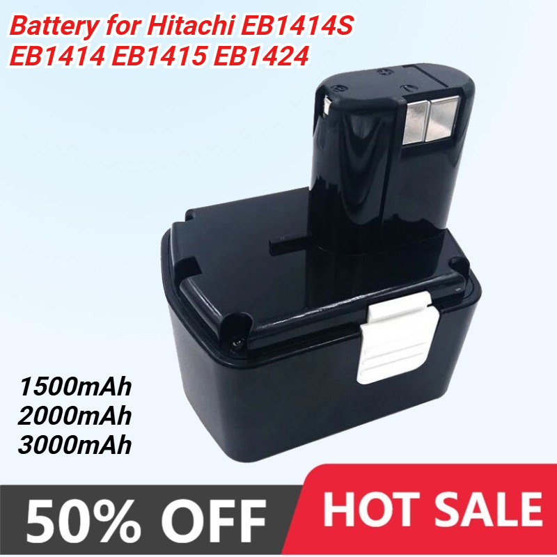 Power Tools Hitachi - Baterai untuk Hitachi EB1414S EB1414 EB1415
