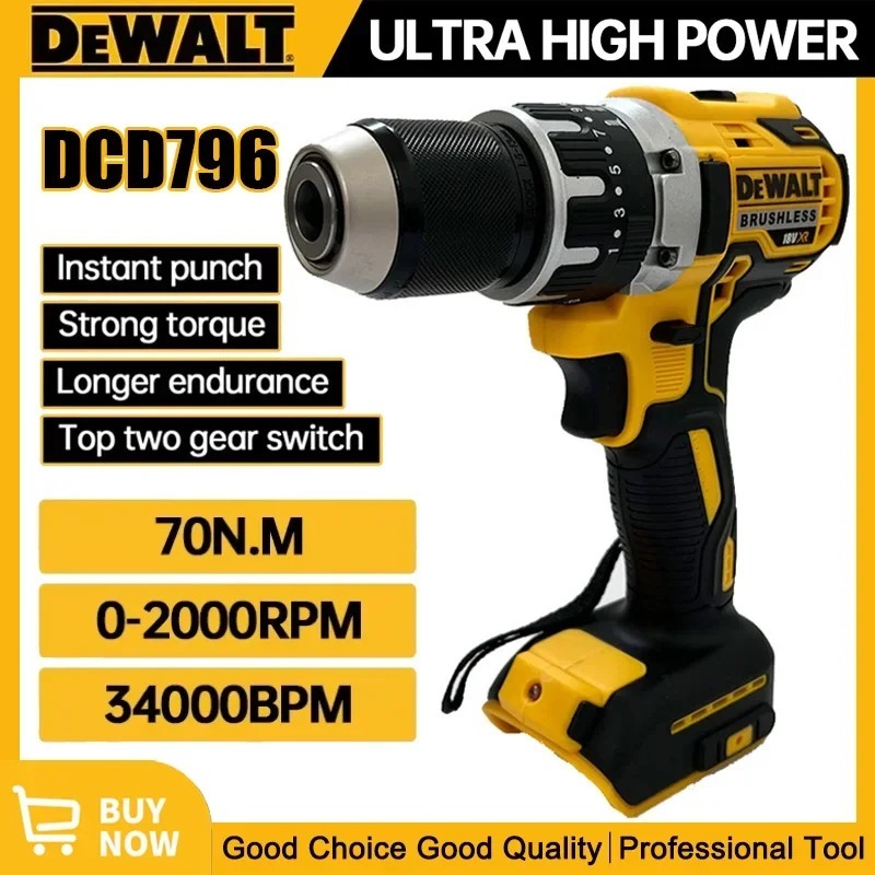 Dewalt DCD796 Bor Impak Tanpa  - Cordless Drill Driver ulasan dan harga