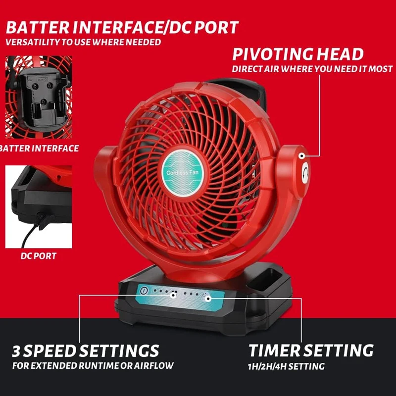 Kipas Tanpa Kabel untuk Batera - Power Tools In Construction ulasan dan harga