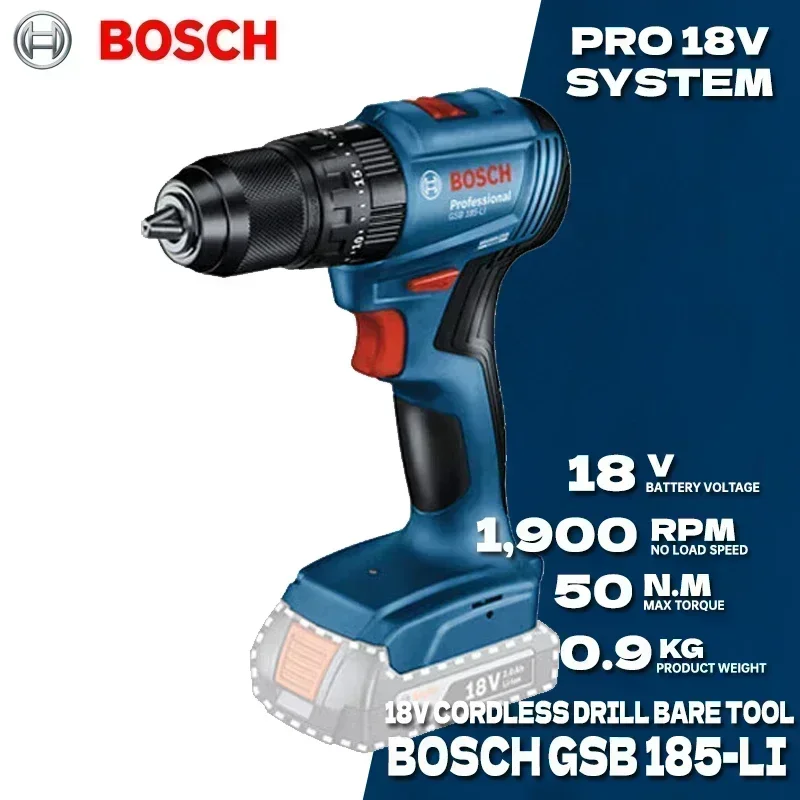 Bosch GSB 185-LI 18V Bor Impak - Cordless Drill Driver ulasan dan harga