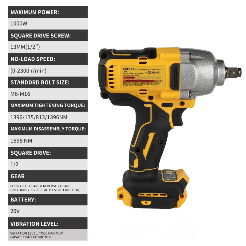 Kunci Impack Tanpa Kabel Brush - Power Tools In Construction ulasan dan harga
