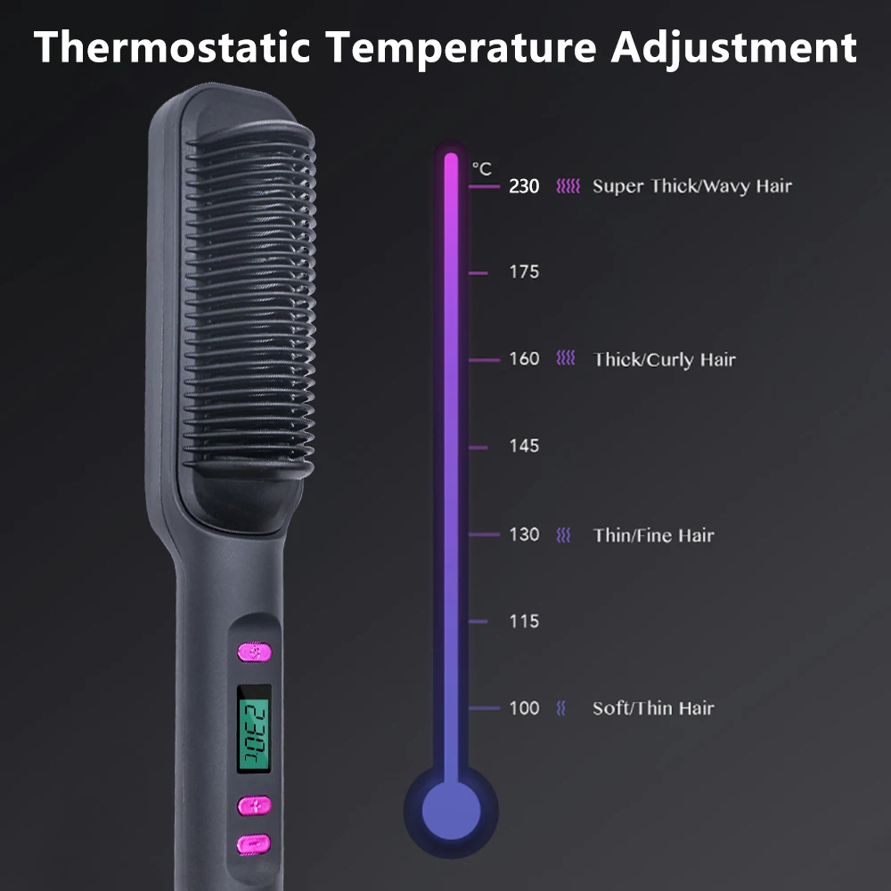 Sisir pelurus rambut lurus ele - Power Tools Voltage ulasan dan harga