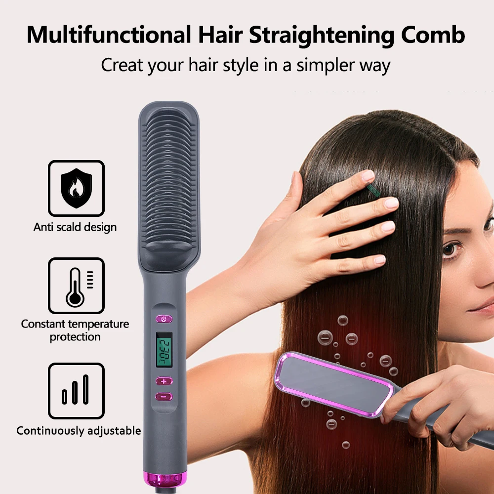 Sisir pelurus rambut lurus ele - Power Tools Voltage ulasan dan harga