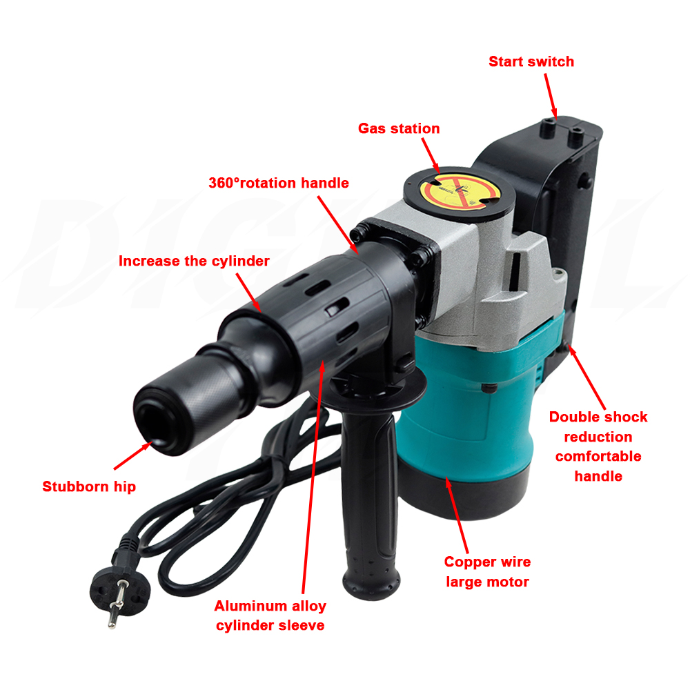 Bor palu listrik tugas berat 1 - Power Tools In Construction ulasan dan harga