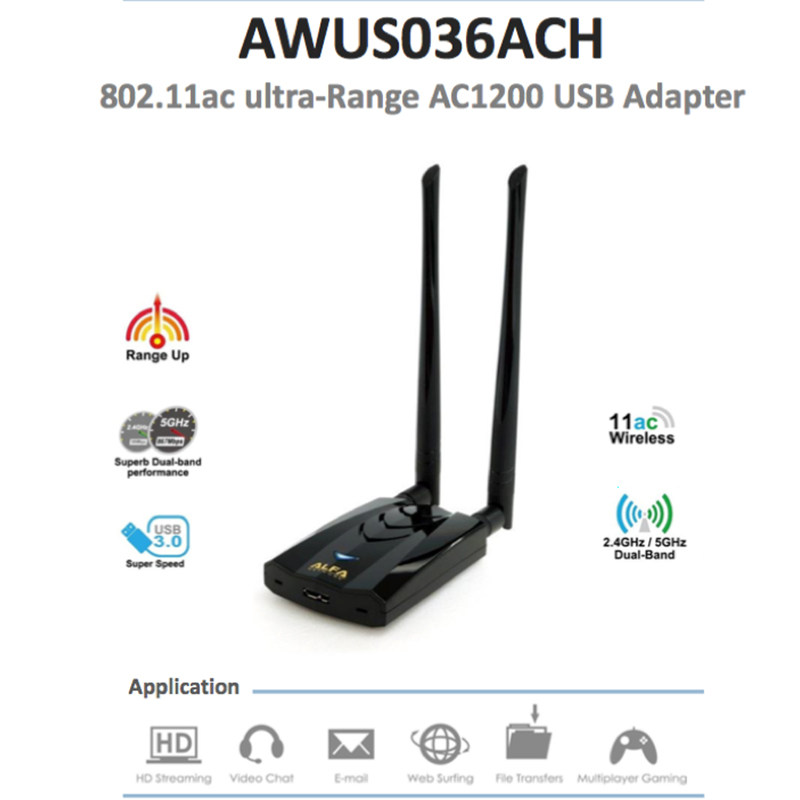 ALFA AWUS036ACH Baru Menggunak - Power Tools For Linux ulasan dan harga