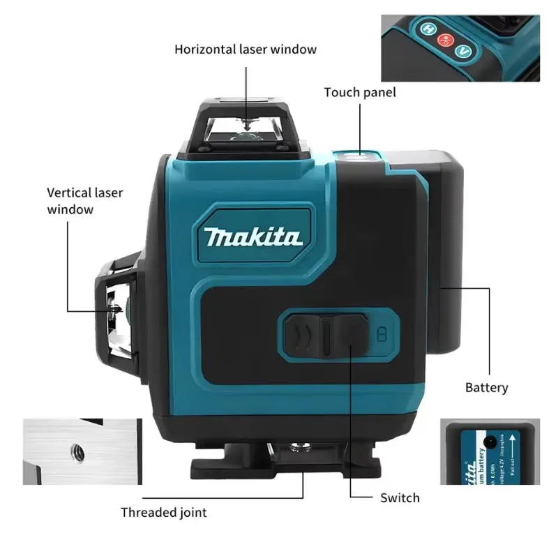 Makita 16-Line Cross Level 360 - Power Tools Green Color ulasan dan harga