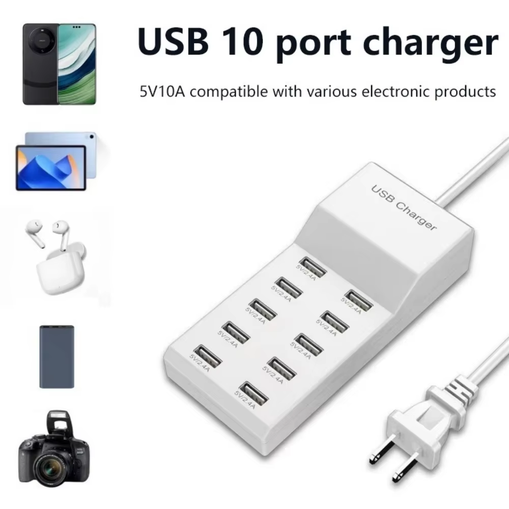Hub USB 10 Port Pengisi Daya C - Power Tools Uk ulasan dan harga