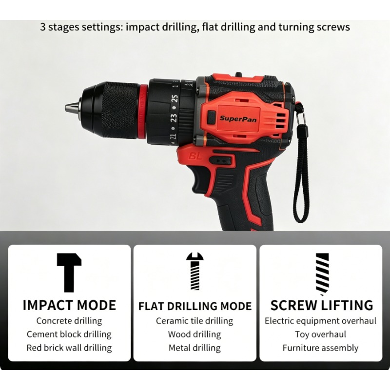 Superpan 60Nm Bor Tanpa Kabel  - Cordless Drill Driver ulasan dan harga