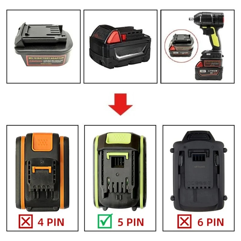 Konverter Adaptor Baterai untu - Power Tools Green Color ulasan dan harga
