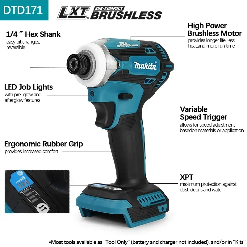 Makita DTD171 Brushless Impact - Cordless Drill Driver ulasan dan harga