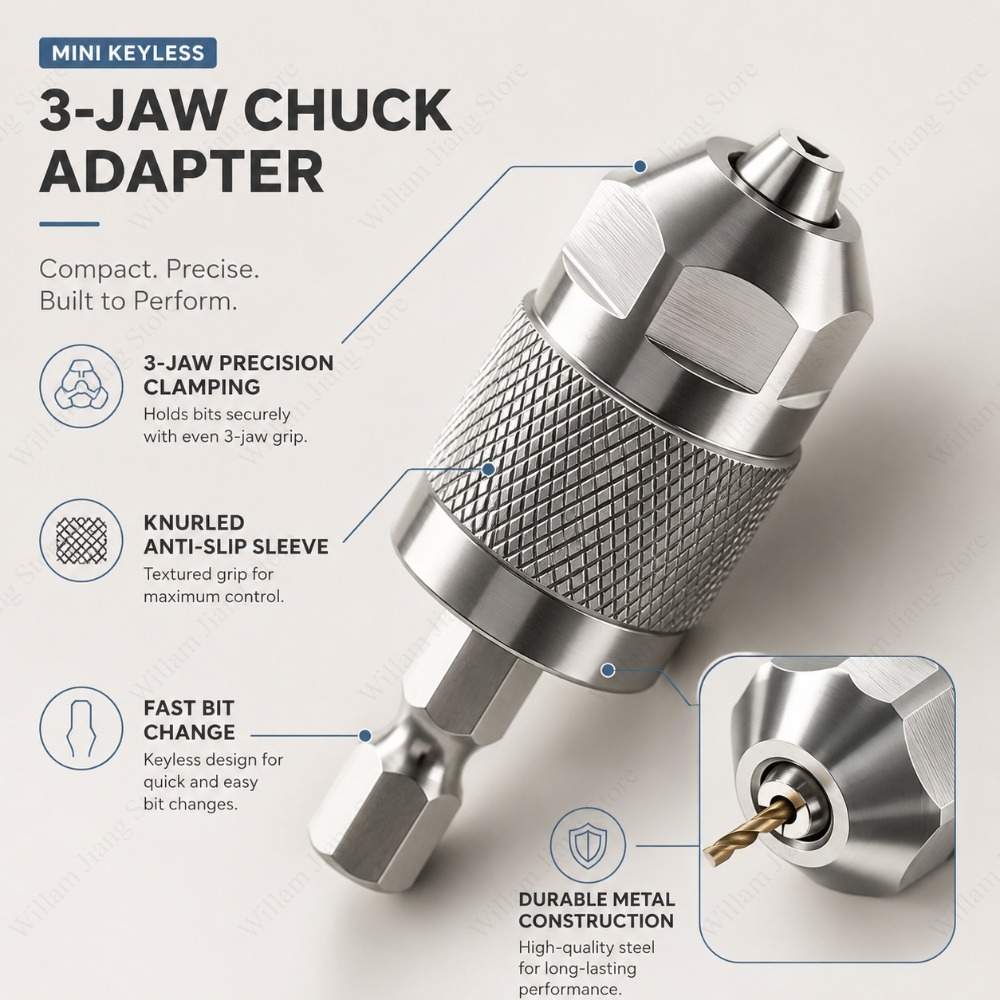 Adaptor Chuck Bor 3 Rahang den - Power Tools On Sale ulasan dan harga