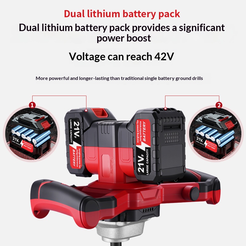 Bor Tanah Listrik Baterai Lith - Power Tools In Construction ulasan dan harga